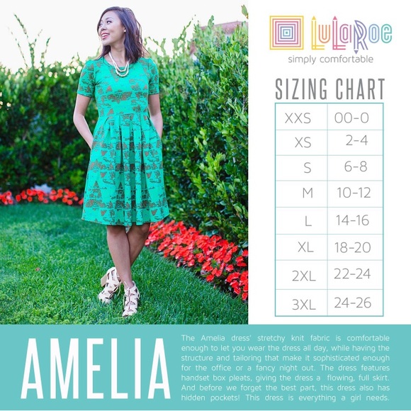 Lularoe Amelia Dress Size XL - Picture 8 of 8